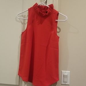 Sleeveless J. Crew Ruffle-neck Top (NWT)